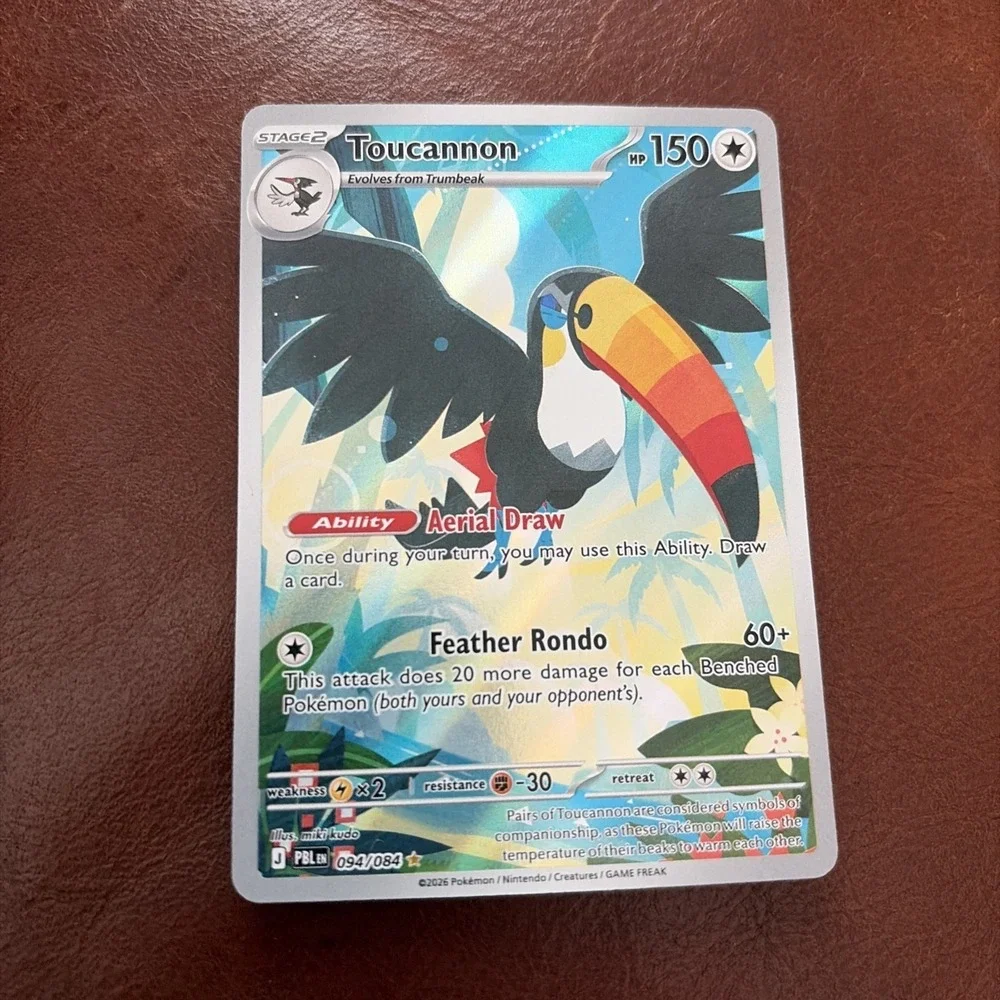 2026 Pokémon Mega Evolution Pitch Black Toucannon 94/84 Illustration Rare